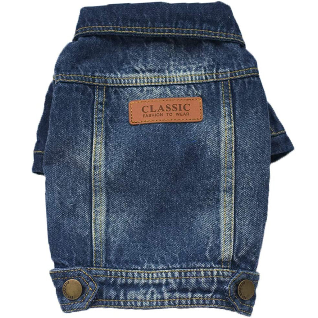 Veste pour chien en denim acide par Doggy Doo Little