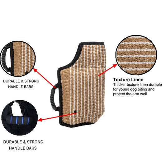 Forte jute chien morsure manchon remorqueur travail formation des chiots-1