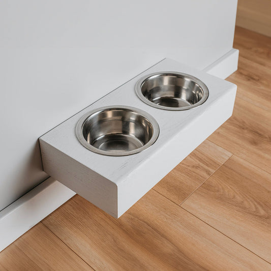 Support de bol pour chien surélevé en bois, 3 tailles pour chiens et chats-1