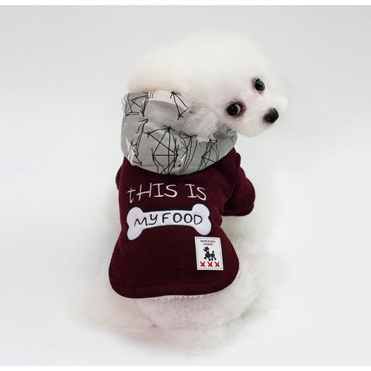 Dit is mijn food dog hoodie van Doggy Doo Little