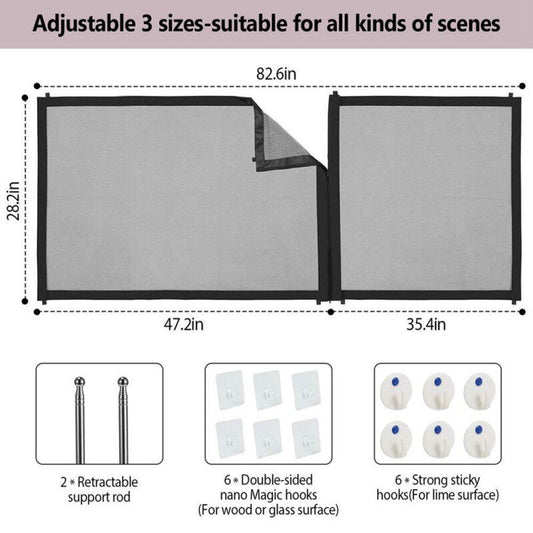 Porte de clôture pour chien pour animaux de compagnie Garde de sécurité Abri de sécurité Clôtures pour chiens Porte pour chien L’ingénieuse maille magique Porte pour animaux de compagnie Fournitures pour animaux de compagnie-1