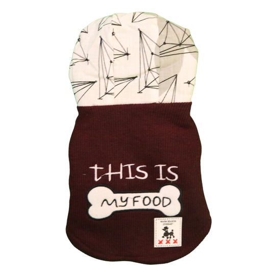 Sweat à capuche This Is My Food Dog par Doggy Doo Little