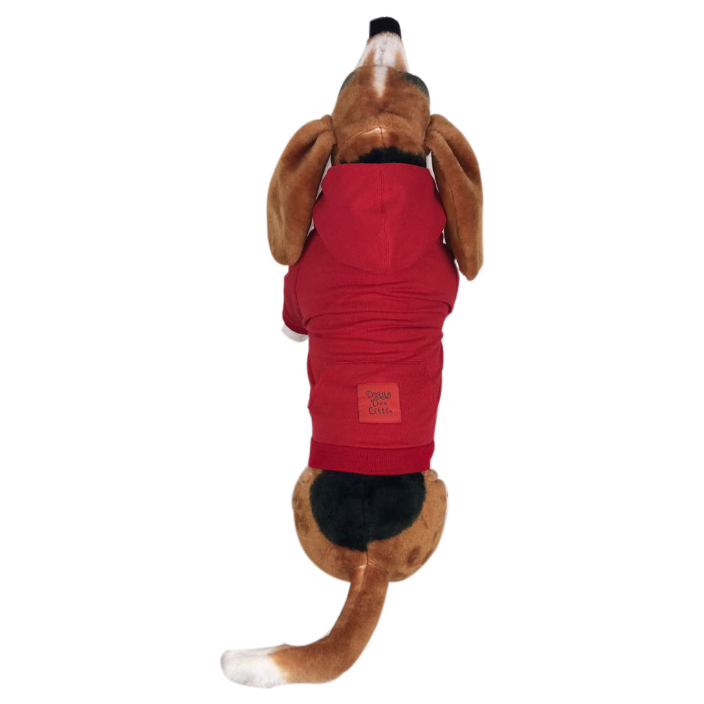 Rode hond hoodie van Doggy Doo Little-3