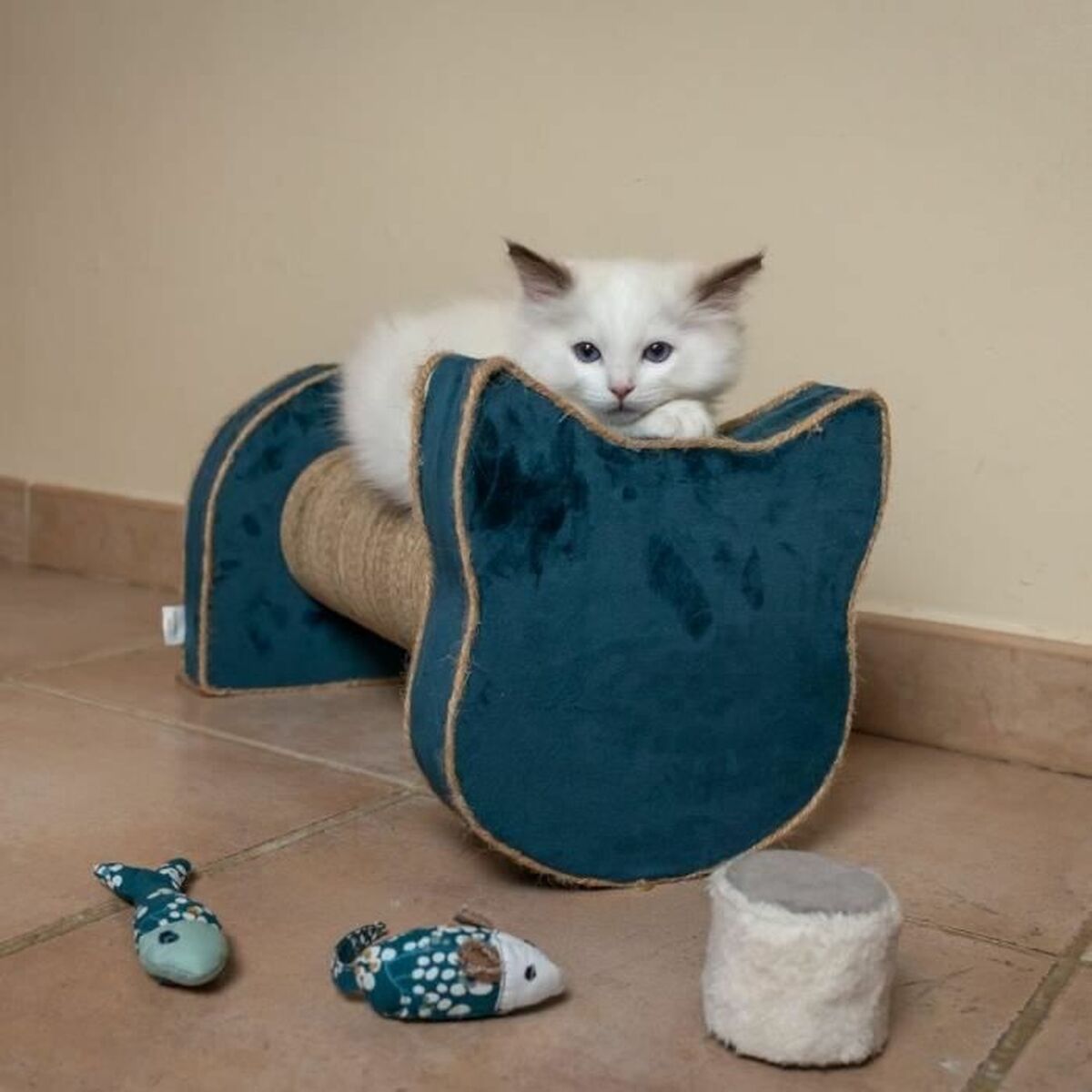 Krabpaal voor Katten Tirol Blauw Karton 44 x 22 x 21 cm-2