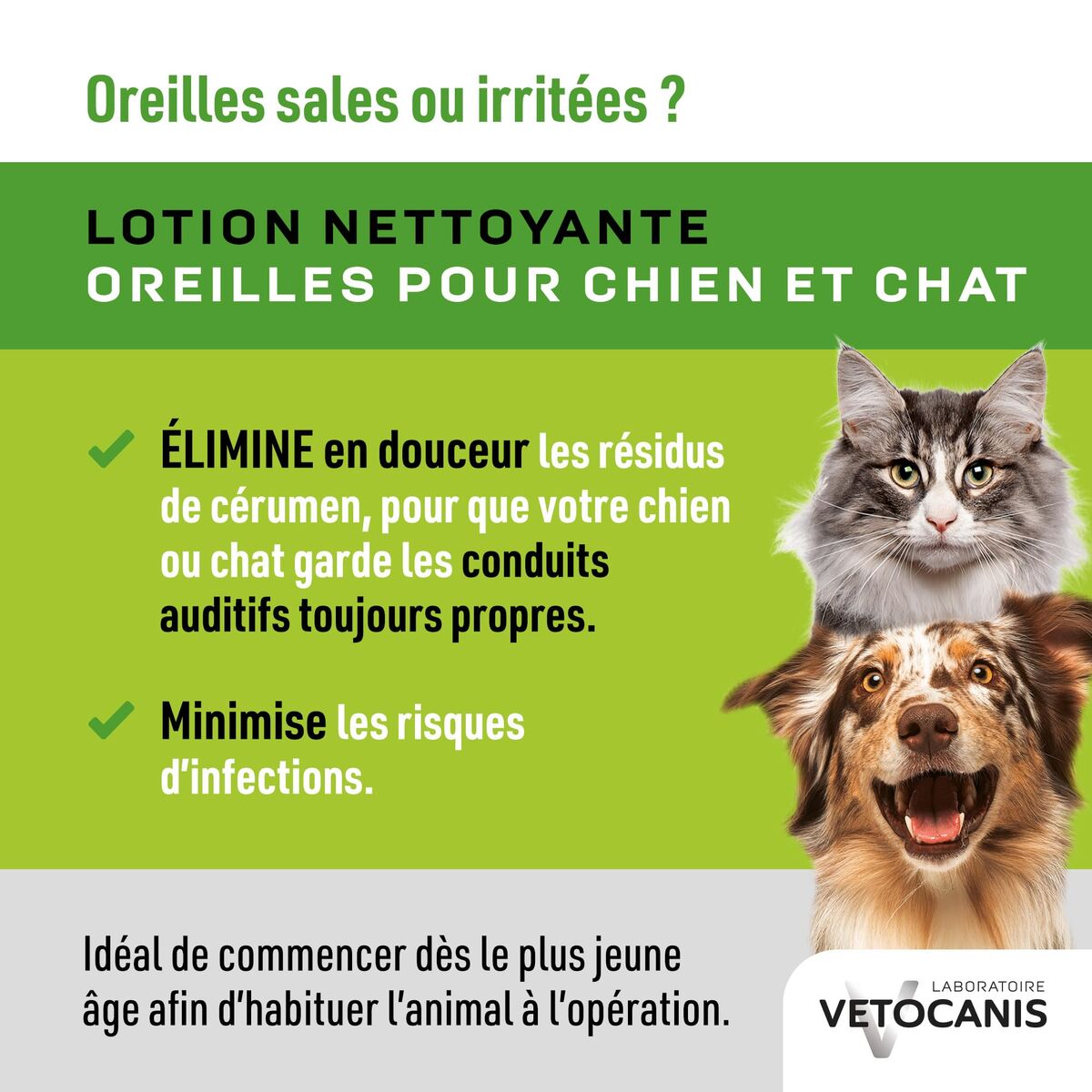 Protecteur d’oreille pour chien Vetocanis blanc-9