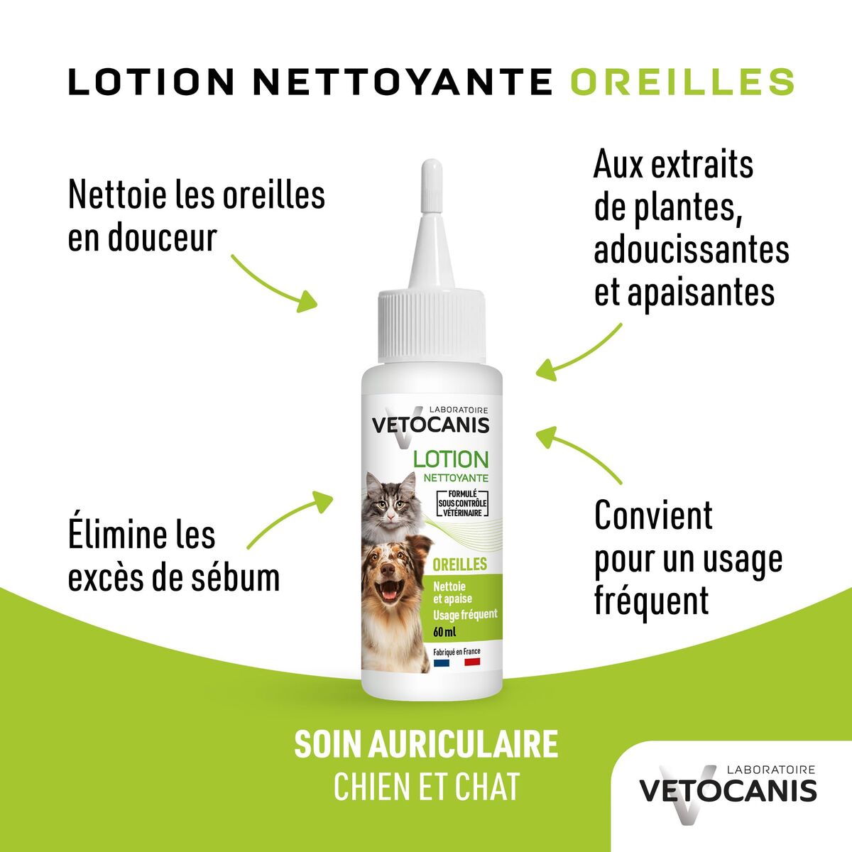 Protecteur d’oreille pour chien Vetocanis blanc-8