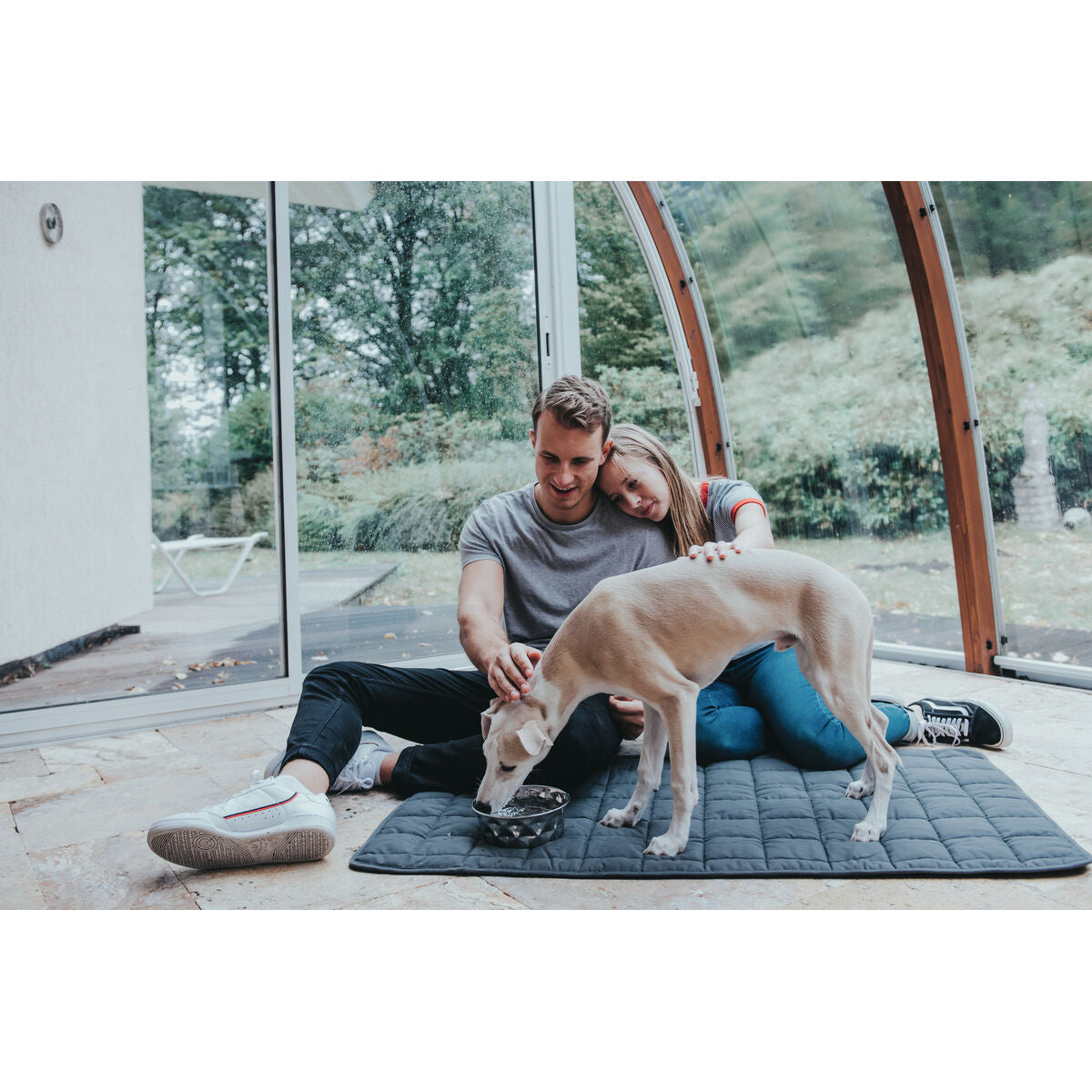 Hondenvoerbak Hunter Siliconen Roestvrij staal 1,05 L-3