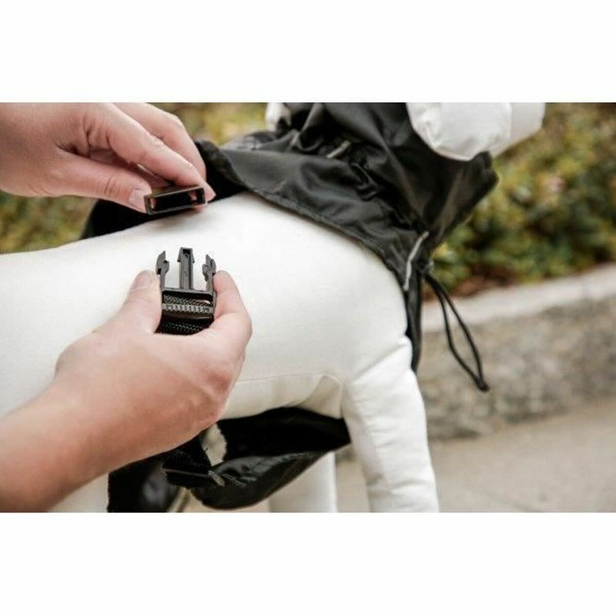 Honden regenjas Kerbl Zwart 50 cm XL-1