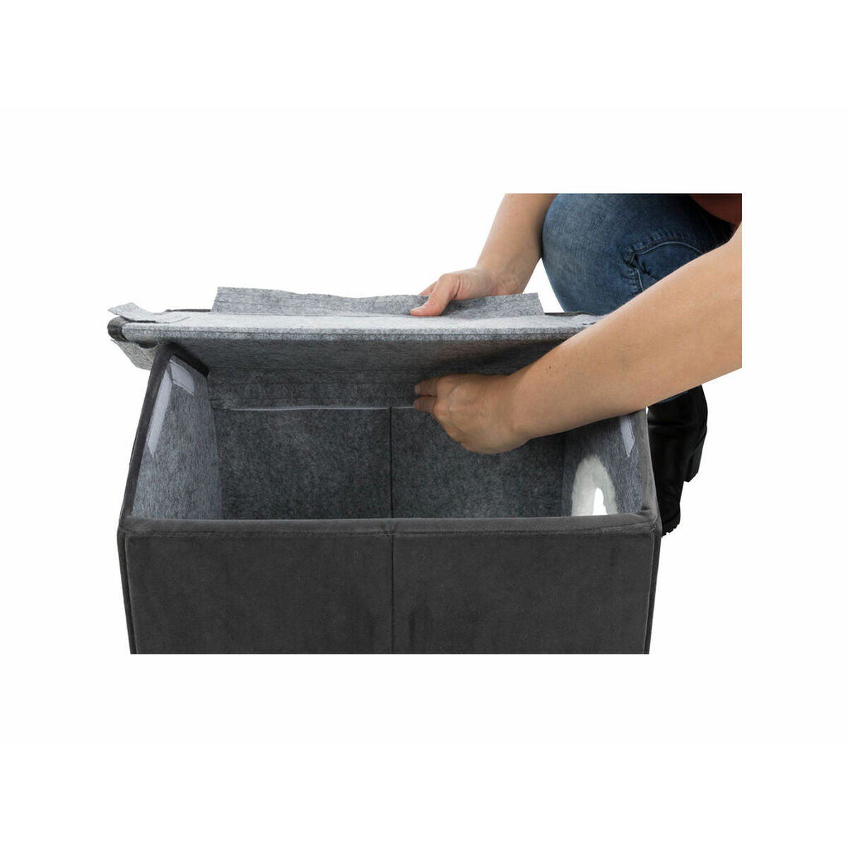 Cabane Trixie Livia Blanc Gris foncé 38 Ãƒâ€ » 41 Ãƒâ€ » 44 cm-6