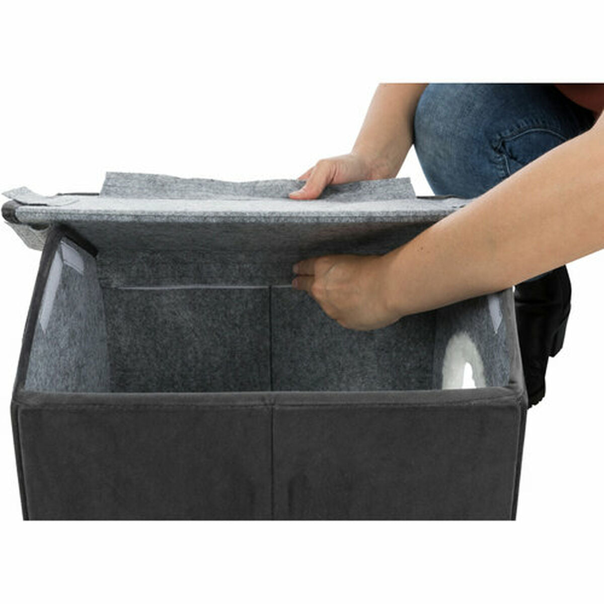 Cabane Trixie Livia Blanc Gris foncé 38 Ãƒâ€ » 41 Ãƒâ€ » 44 cm-5