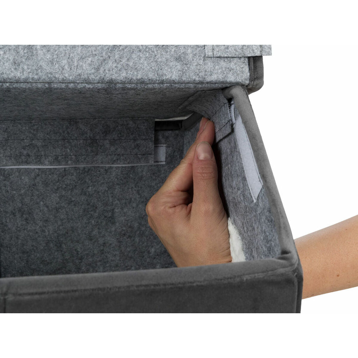 Cabane Trixie Livia Blanc Gris foncé 38 Ãƒâ€ » 41 Ãƒâ€ » 44 cm-2