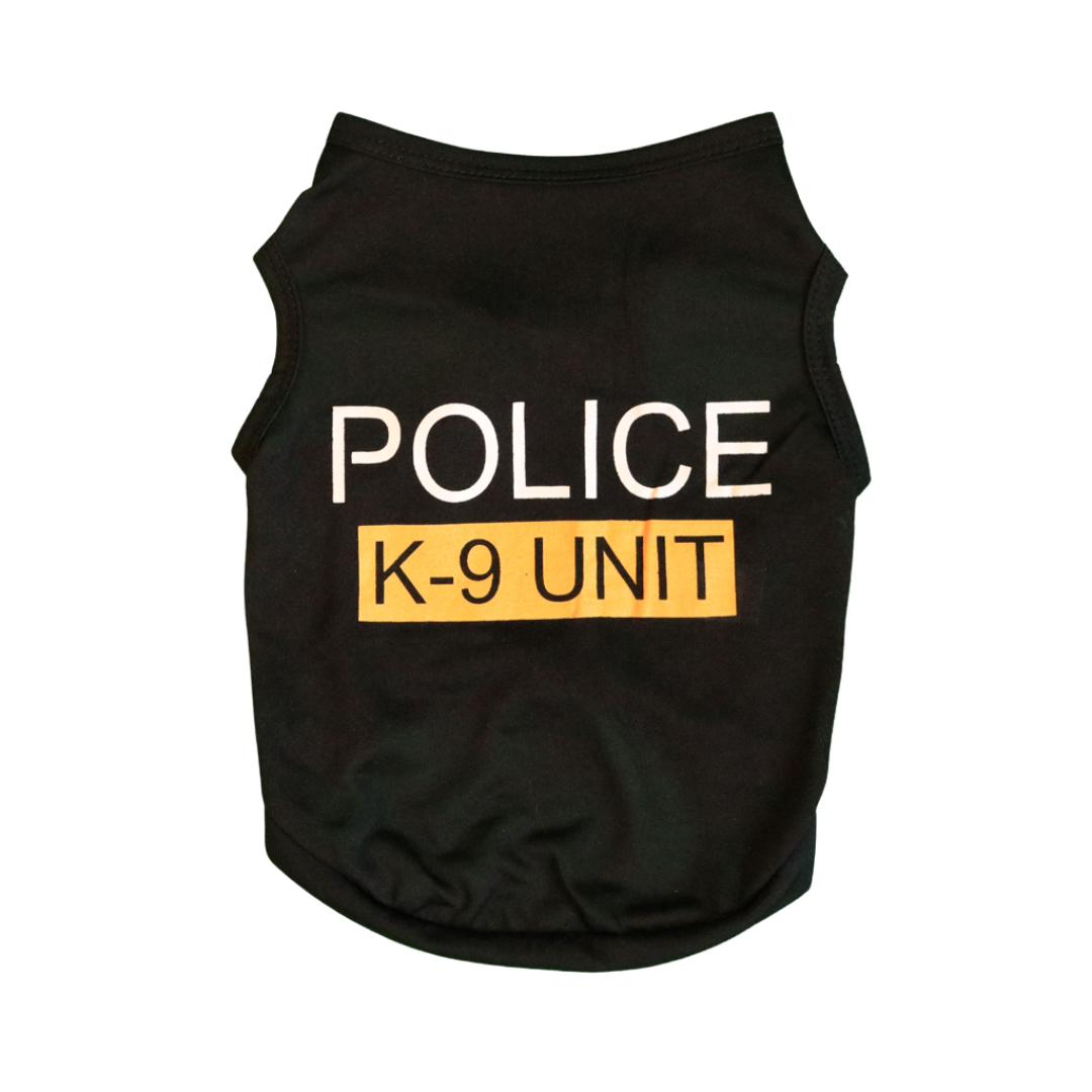 T-shirt chien policier par Doggy Doo Little-0
