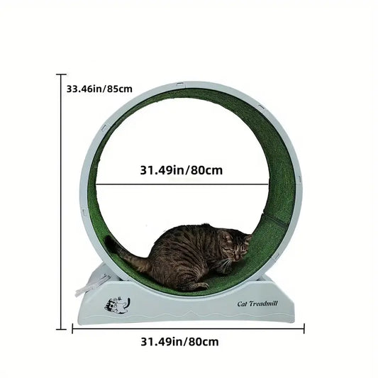Pet Fitness Wheel - Interactieve loopband voor katten en honden grijs-1
