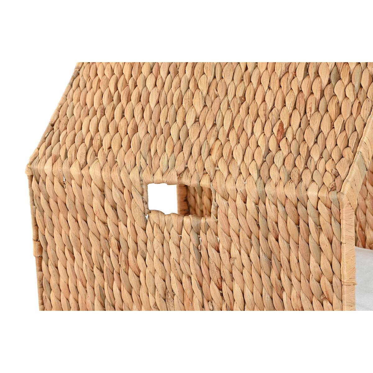 Bed voor huisdieren Home ESPRIT Crème Natuurlijk Metaal Waterhyacint 43 x 43 x 46 cm-3
