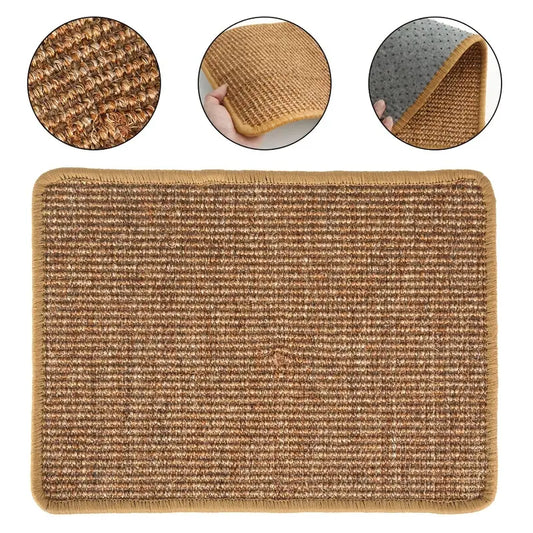 Tapis grattoir pour chat en sisal naturel de qualité supérieure : une protection durable pour vos meubles-0