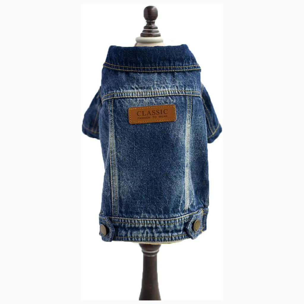 Veste pour chien en denim acide par Doggy Doo Little