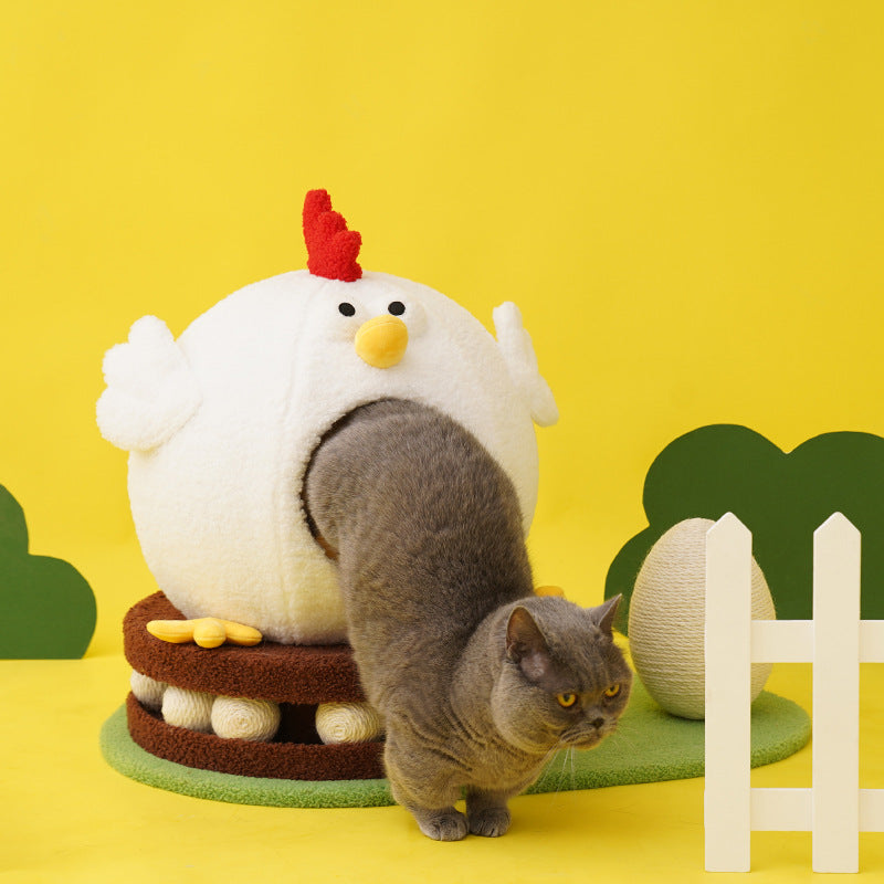 Chick Cat Litter Retraite d’été avec plateau tournant Play Toys-1