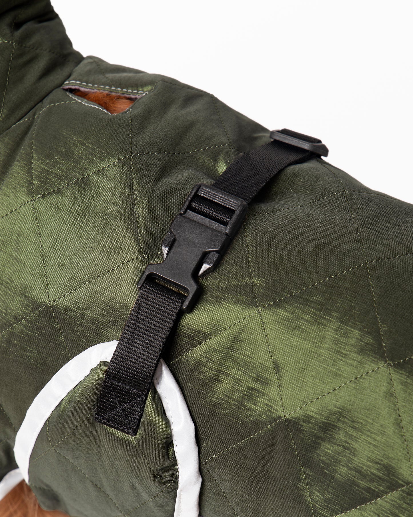 Water-Repellent Dog Raincoat with Adjustable Snood - Navy Small