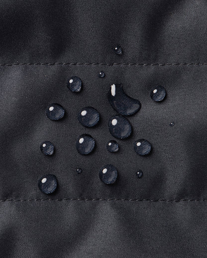 Water-Repellent Dog Raincoat with Adjustable Snood - Navy Small