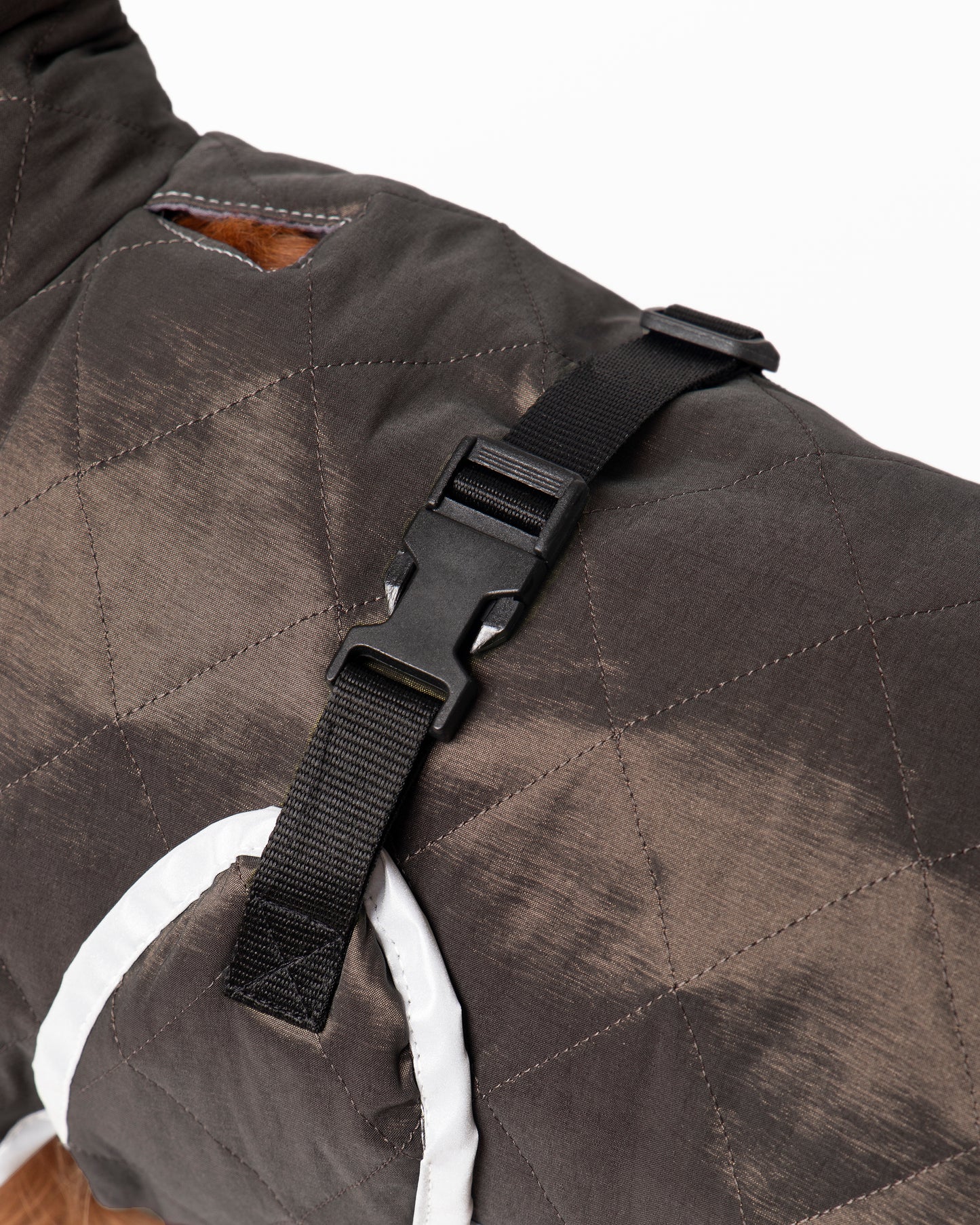 Dog Coat with Integrated Snood – Warm & Comfortable for Cold, Damp Days - Brown Large