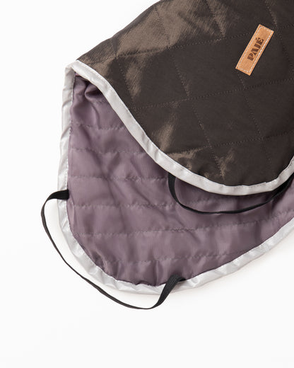 Dog Coat with Integrated Snood – Warm & Comfortable for Cold, Damp Days - Brown Large