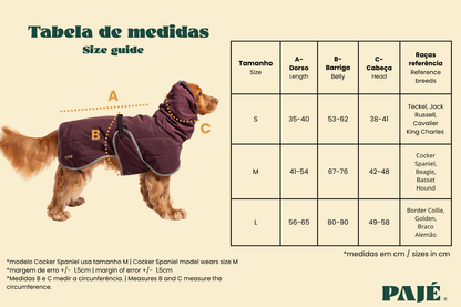 Water-Repellent Dog Raincoat with Adjustable Snood - Navy Small