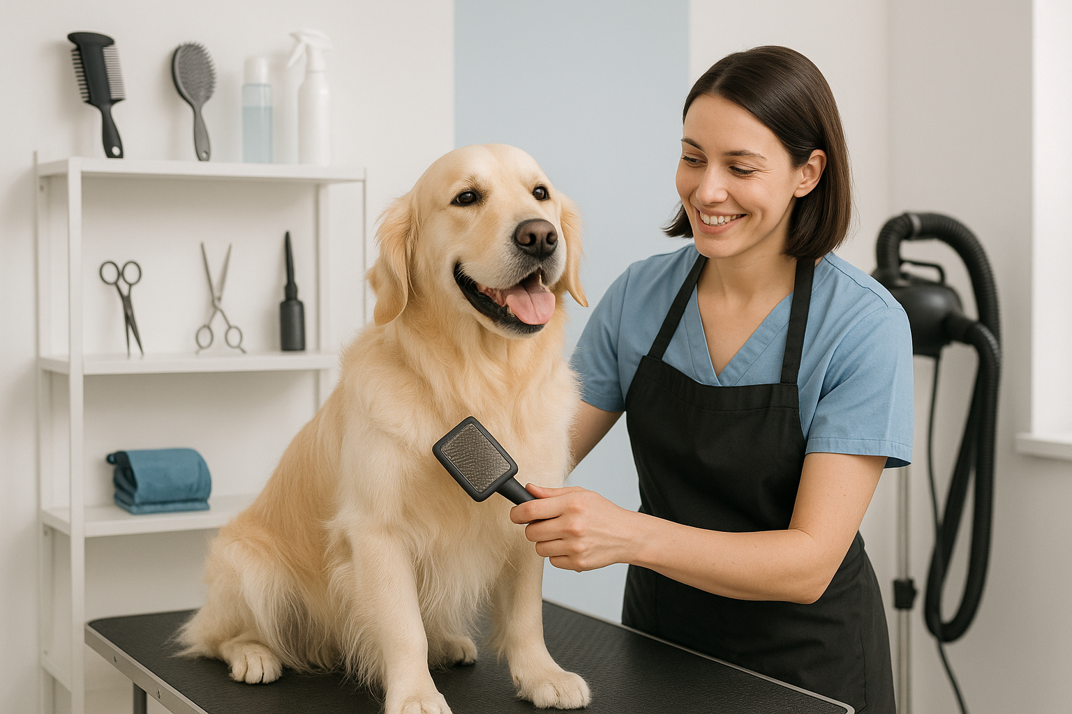 animal grooming picture like for my website to illustrate that service