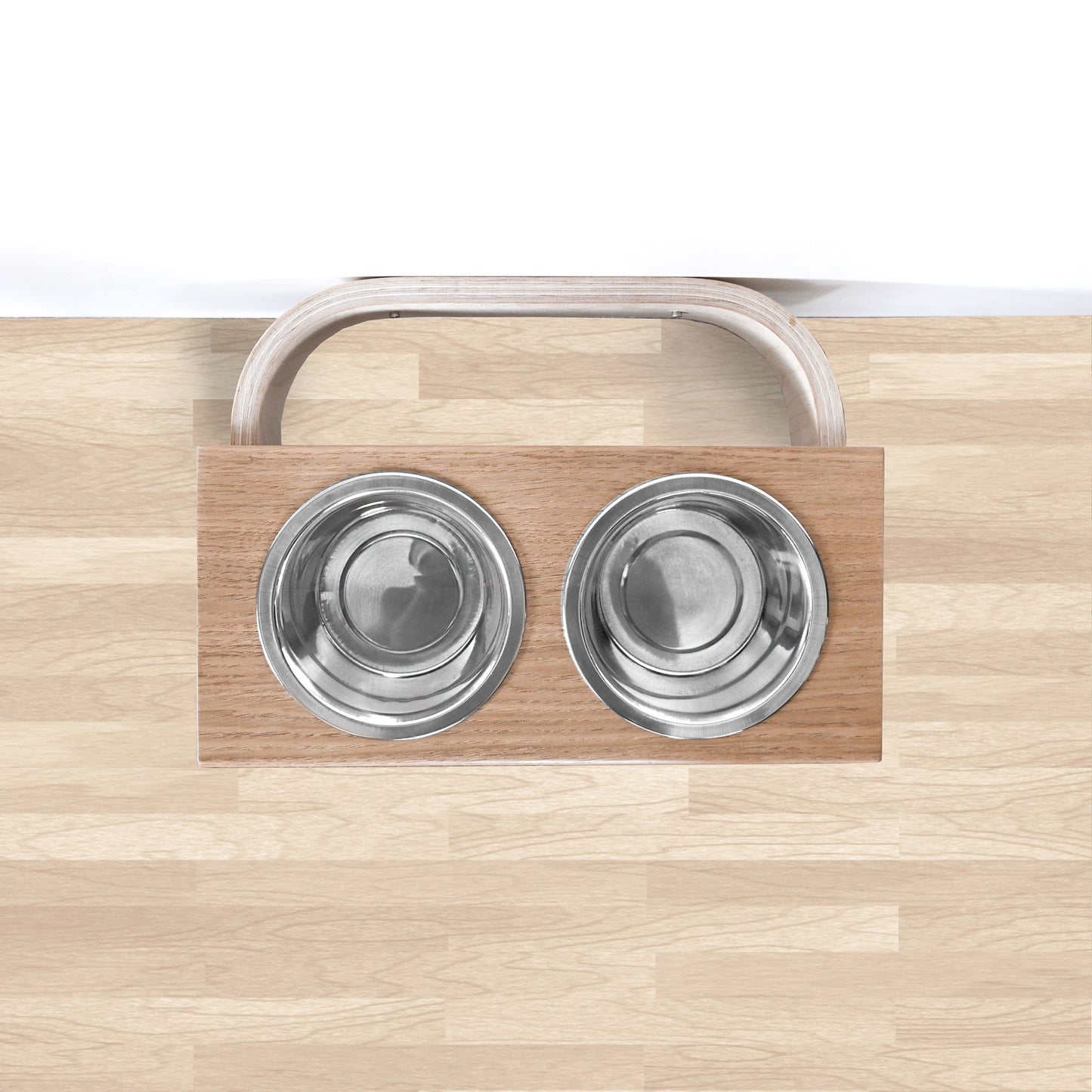 Support de bol pour chien surélevé en bois, 3 tailles pour chiens et chats-3