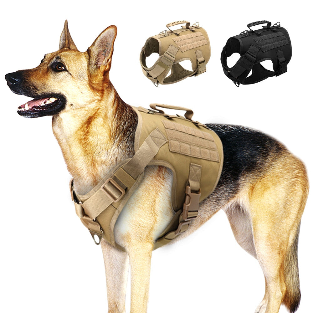 Harnais Tactique Entraînement Militaire Chien Vest-0
