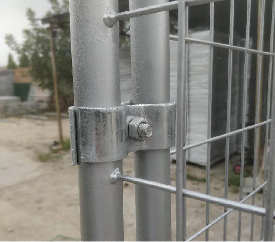 Hoge kwaliteit grote gegalvaniseerde hondenkennel voor buiten/metalen hondenrenkooi-2