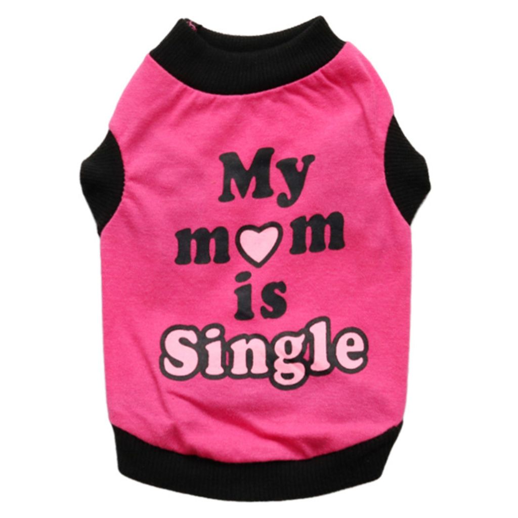 T-shirt My Mum Is Single Dog par Doggy Doo Little-0