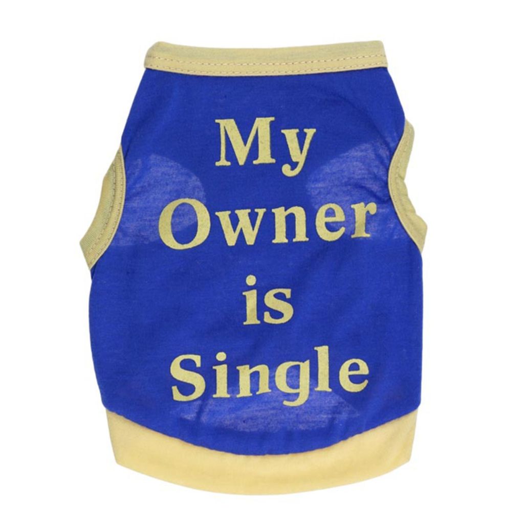 My Owner Is Single Dog T-shirt par Doggy Doo Little