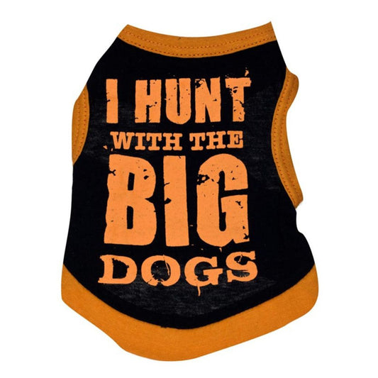 T-shirt pour chien Big Dogs (orange) par Doggy Doo Little