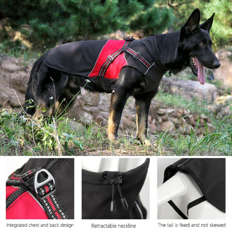 Hiver Vêtements Chauds Pour Chiens Imperméable Gilet Pour Animaux De Compagnie Veste Manteau Pour Petit Moyen Grands Chiens Carlin Chihuahua Ropa Para Perros-1
