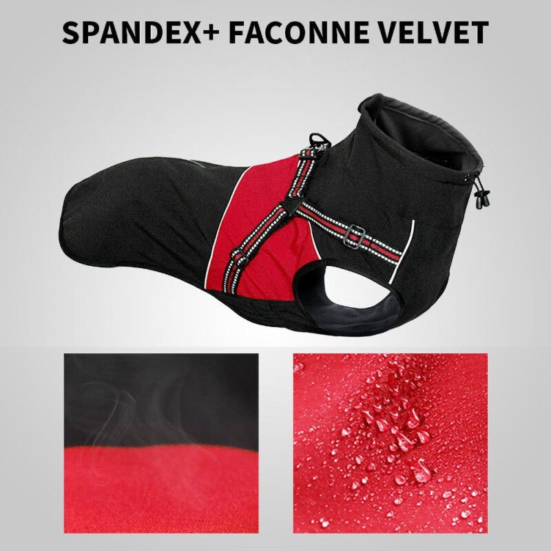 Vêtements d’hiver chauds pour chiens imperméable Gilet pour animaux de compagnie Veste Manteau pour petits chiens moyens grands Carlin Chihuahua Ropa para Perros-2