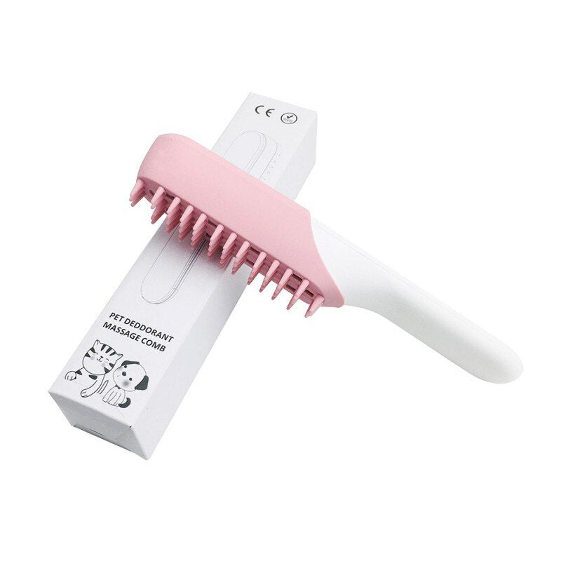 Animaux Peigne Animaux Animaux Brosse de Massage Ozone Toilettage Pour Animaux Outil De Massage Pour Enlever Les Poils Lâches Chargé 400MAH-3