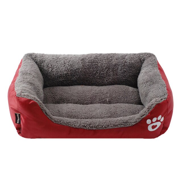 Pet Cat Lit Chien Chaud Chien Maison Doux Nid Polaire Chiens Paniers Mat Automne Hiver Étanche Kennel S/M/L-5