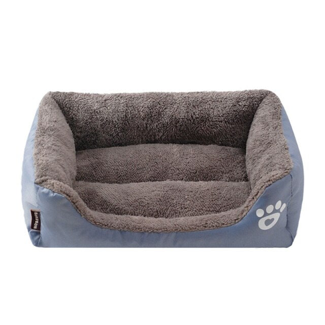Pet Cat Chien Lit Chaud Chien Maison Doux Nid Polaire Chiens Paniers Mat Automne Hiver Étanche Kennel S/M/L-4