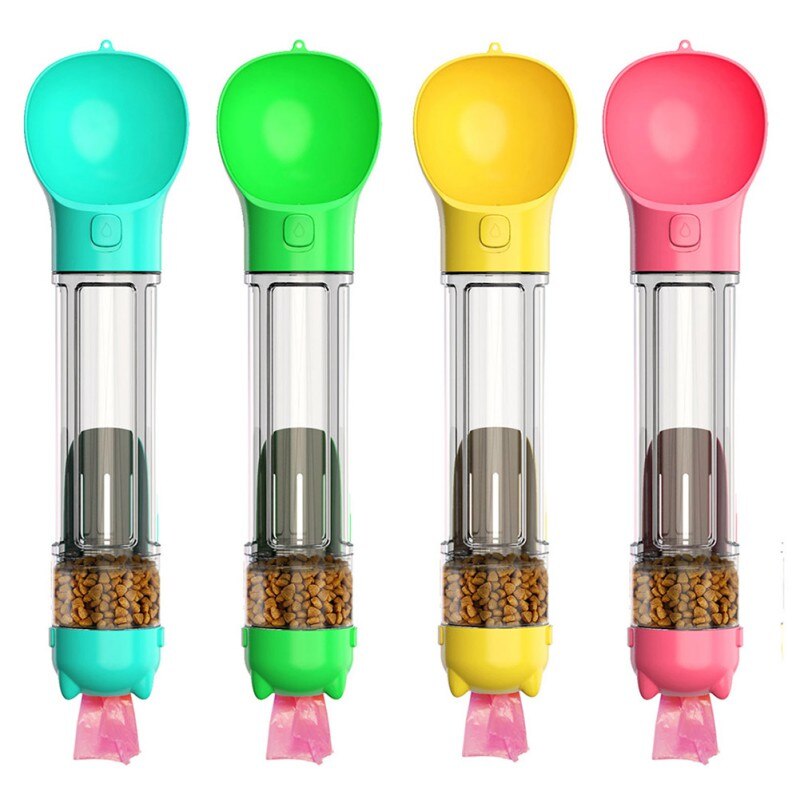 Portable Pet Dog Water Bottle Feeder Bol Eau Nourriture Bouteille Animaux De Voyage En Plein Air Boire Chien Bols Bol d’Eau pour Chiens-4