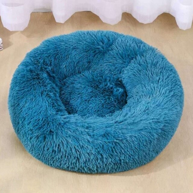Rond kattenbed Warm slapend kattennest voor honden Mand Huisdierproducten Kussen Zacht lang pluche kat huisdier bed mat Kat huis dieren Sofa-8