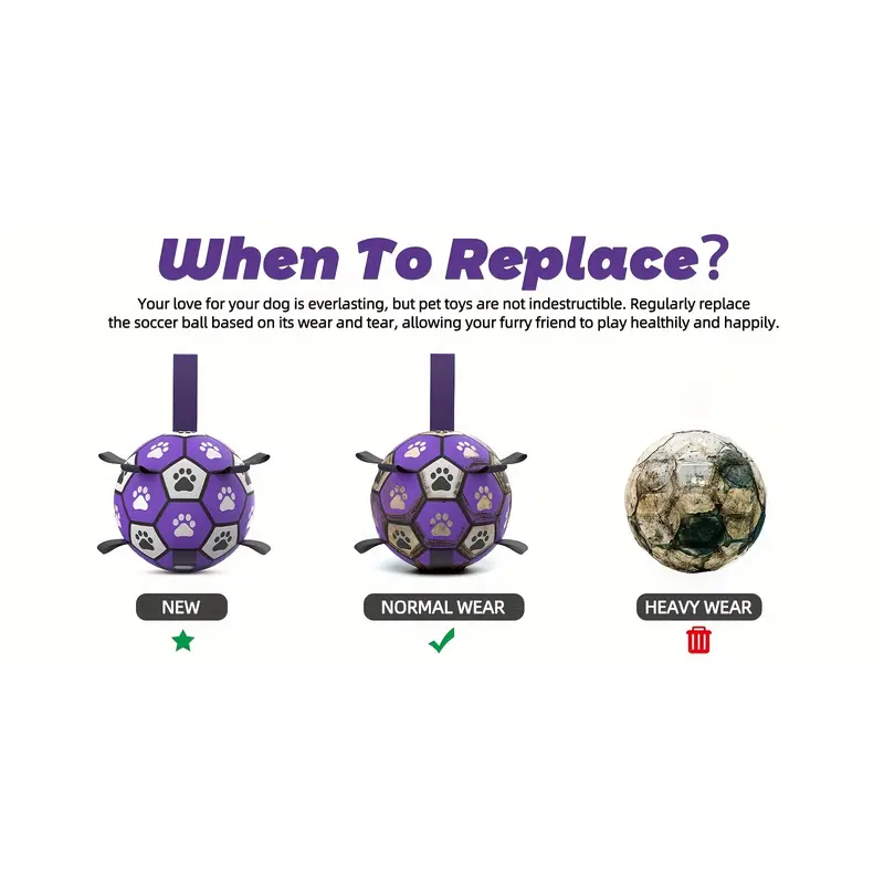 Rubber hond duurzame voetbal met riemen-2